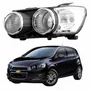 Farol Gm Sonic Hatch 2012 Até 2016 Aro Cromado Lado Esquerdo Motorista