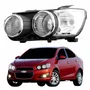 Farol Gm Sonic Sedan 2012 Até 2016 Aro Cromado Lado Esquerdo Motorista