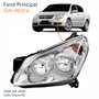 Farol Gm Vectra 2006 Até 2008 Máscara Cromada Lado Esquerdo Motorista