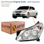 Farol Gm Vectra 2006 Até 2008 Original Arteb Máscara Cromada Lado Esquerdo Motorista