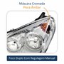 Farol Gm Vectra 2006 Até 2008 Original Arteb Máscara Cromada Lado Esquerdo Motorista
