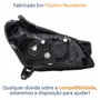 Farol Gm Vectra 2006 Até 2008 Original Arteb Máscara Negra Lado Esquerdo Motorista