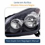 Farol Gm Vectra 2006 Até 2008 Original Arteb Máscara Negra Lado Esquerdo Motorista
