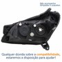 Farol Principal Gm Vectra 2010 2011 2012 Máscara Cromada Lado Direito Passageiro