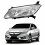 Farol Honda City 2014 2015 2016 2017 Mascara Cromada Lado Esquerdo Motorista