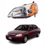 Farol Honda Civic 2001 Até 2004 Com Pisca Âmbar Lado Esquerdo Motorista
