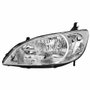Farol Honda Civic 2004 2005 2006 Mascara Cromada Com Pisca Cristal Lado Esquerdo Motorista