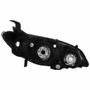 Farol Honda Civic 2004 2005 2006 Mascara Cromada Com Pisca Cristal Lado Esquerdo Motorista