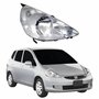 Farol Honda Fit 2007 2008 Máscara Cromada Lado Direito Passageiro