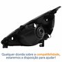 Farol Honda Fit 2003 Até 2008 Máscara Negra Lado Direito Passageiro