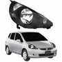 Farol Honda Fit 2003 Até 2008 Máscara Negra Lado Direito Passageiro