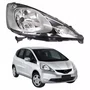 Farol Honda Fit 2009 Até 2011 Máscara Negra Lado Direito Passageiro