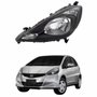Farol Honda Fit 2013 2014 Mascara Negra Lado Esquerdo Motorista
