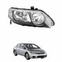 Farol Honda New Civic 2007 2008 2009 2010 2011 Mascara Cromada Lado Direito