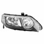 Farol Honda New Civic 2007 2008 2009 2010 2011 Mascara Cromada Lado Direito Passageiro