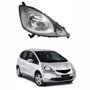 Farol Honda New Fit 2009 Até 2013 Cromado Lado Direito Passageiro