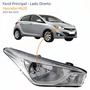 Farol Hyundai Hb20 2012 Até 2019 Máscara Cromada Lado Direito Passageiro