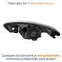 Farol Hyundai Hb20 2012 Até 2019 Máscara Cromada Lado Direito Passageiro