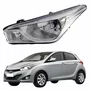 Farol Hyundai Hb20 2012 Até 2019 Máscara Cromada Lado Esquerdo Motorista