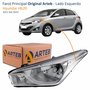 Farol Hyundai Hb20 2012 Até 2019 Original Arteb Máscara Cromada Lado Esquerdo Motorista