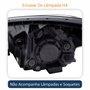 Farol Hyundai HB20X Sedan 2012 Até 2016 Original Arteb Máscara Negra Com Friso Cromado Lado Direito Passageiro