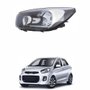 Farol Kia Picanto 2012 2013 2014 2015 2016 Mascara Cromada Lado Esquerdo Motorista