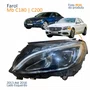 Farol Principal Mb C180 C200 2013 2014 2015 2016 Com Led Lado Esquerdo Motorista