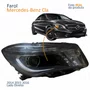 Farol Principal Mercedes Benz Cla 2014 2015 2016 Com Led Máscara Negra Lado Direito Passageiro