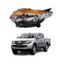 Farol Mitsubishi Triton L-200 2017 Até 2020 Máscara Negra Pisca Âmbar Lado Esquerdo Motorista