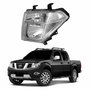 Farol Principal Nissan Frontier 2008 Até 2016 Máscara Cromada Lado Esquerdo Motorista