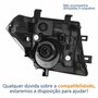 Farol Principal Nissan Frontier 2008 Até 2016 Máscara Cromada Lado Esquerdo Motorista