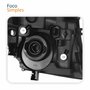 Farol Principal Nissan Frontier 2008 Até 2016 Máscara Cromada Lado Esquerdo Motorista