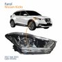 Farol Principal Nissan Kicks 2017 Até 2021 Máscara Cromada Lado Direito Passageiro