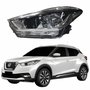 Farol Principal Nissan Kicks 2017 Até 2021 Máscara Cromada Lado Esquerdo Motorista