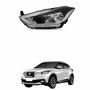 Farol Nissan Kicks 2017 2018 2019 2020 2021 Com Motor Sem Projetor Sem Led Mascara Cromada Lado Esquerdo Motorista
