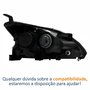Farol Nissan Sentra 2014 Até 2016 Com Led Lado Esquerdo Motorista