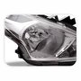 Farol Nissan Versa 2015 Até 2021 Máscara Cromada Lado Direito Passageiro