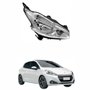 Farol Peugeot 208 2012 2013 2014 2015 2016 Mascara Cromada Sem Led Lado Direito Passageiro