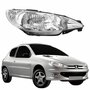 Farol Peugeot 206 2004 Até 2009 Simples Lado Direito Passageiro