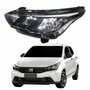 Farol Principal Fiat Argo 2024 2025 Máscara Negra Com Drl Lado Esquerdo Motorista