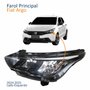 Farol Principal Fiat Argo 2024 2025 Máscara Negra Com Drl Lado Esquerdo Motorista