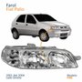 Farol Principal Fiat Palio Fire 2001 2002 2003 2004 Carcaça Cinza Lado Direito Passageiro