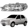 Farol Principal Fiat Palio Fire 2001 2002 2003 2004 Carcaça Cinza Lado Esquerdo Motorista