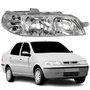 Farol Principal Fiat Siena Fire 2001 2002 2003 2004 Carcaça Cinza Lado Direito Passageiro