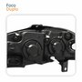 Farol Principal Fiat Strada 2008 Até 2012 Máscara Cromada Anel Negro Lado Direito Passageiro