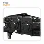 Farol Principal Fiat Strada 2008 Até 2012 Máscara Cromada Anel Negro Lado Esquerdo Motorista