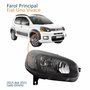 Farol Principal Fiat Uno Vivace 2015 Até 2021 Máscara Negra Lado Direito Passageiro