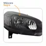 Farol Principal Fiat Uno Vivace 2015 Até 2021 Máscara Negra Lado Direito Passageiro