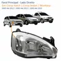 Farol Principal Gm Corsa 2003 Até 2012 Montana 2003 Até 2010 Pisca Raiado Máscara Cromada Lado Direito Passageiro