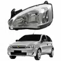 Farol Principal Gm Corsa Hatch 2003 Até 2012 Pisca Raiado Máscara Cromada Lado Esquerdo Motorista